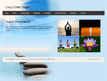 Tablet Screenshot of lucycullenyoga.com